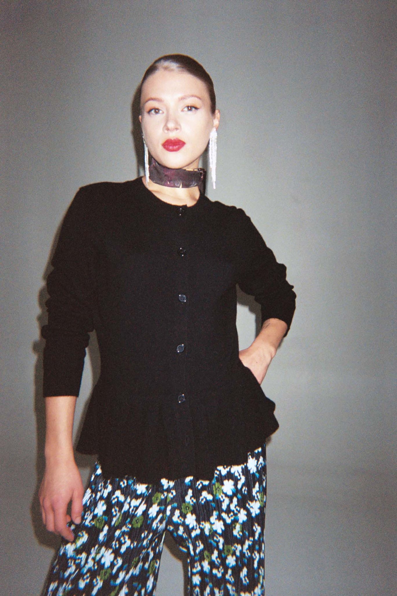 PIXIE cardigan/ black