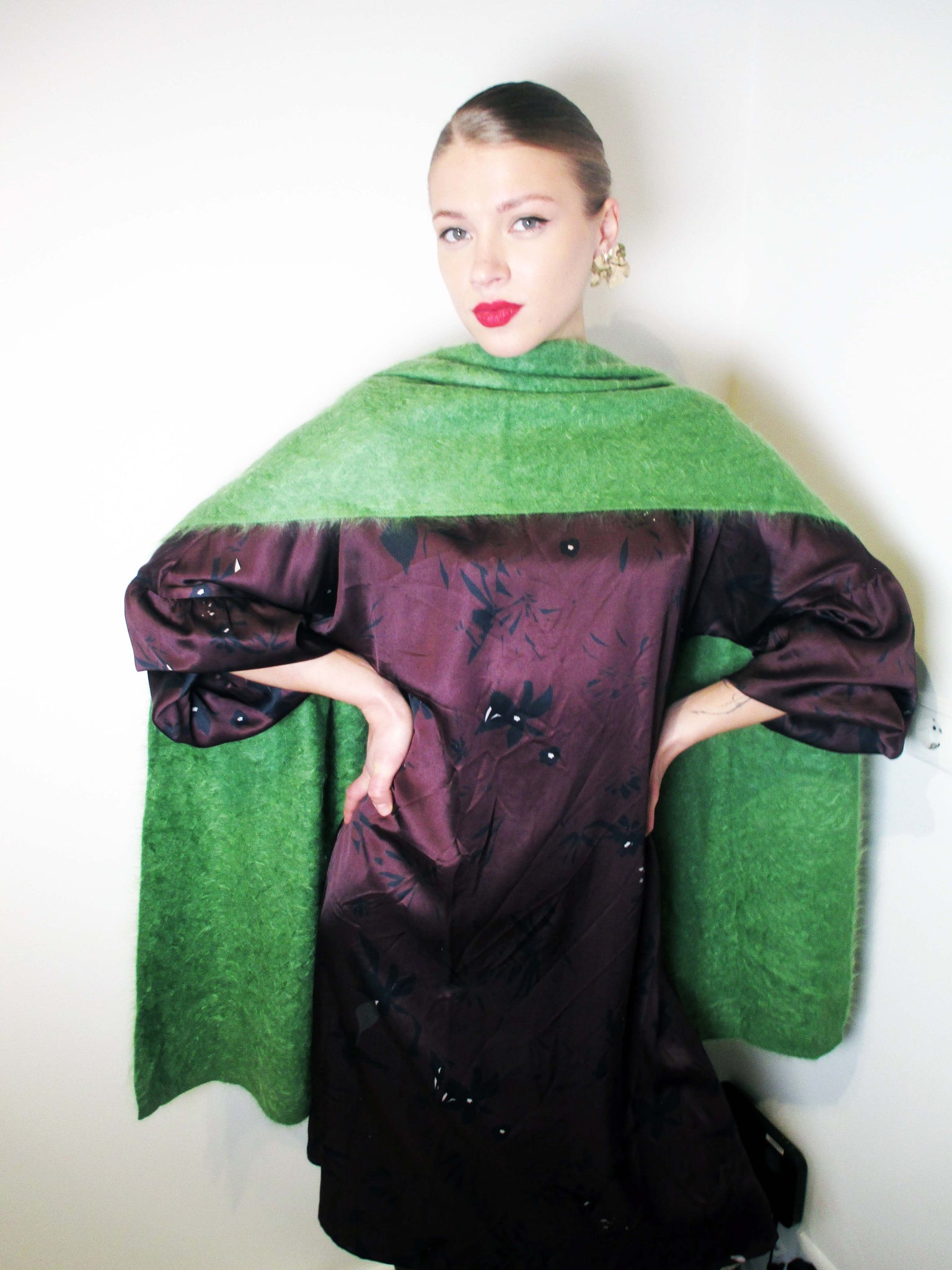 Pixie cashmere scarf / green