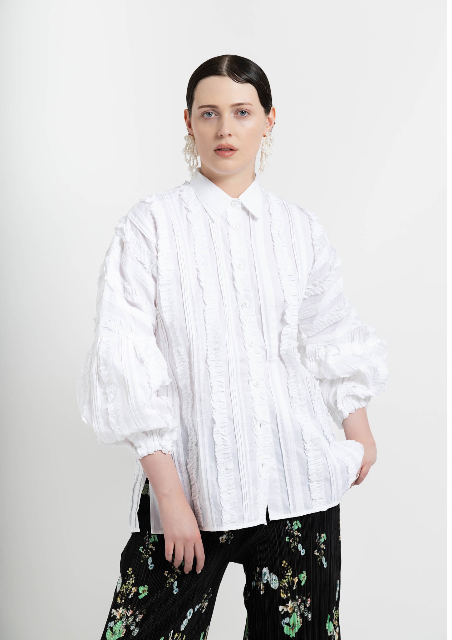 Flora Ruffled shirt / no 2